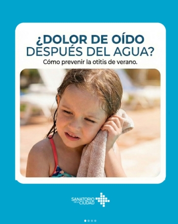 ¿Dolor de opido después del agua?